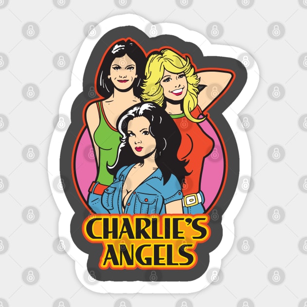 Charlie's Angels Sticker by Chewbaccadoll